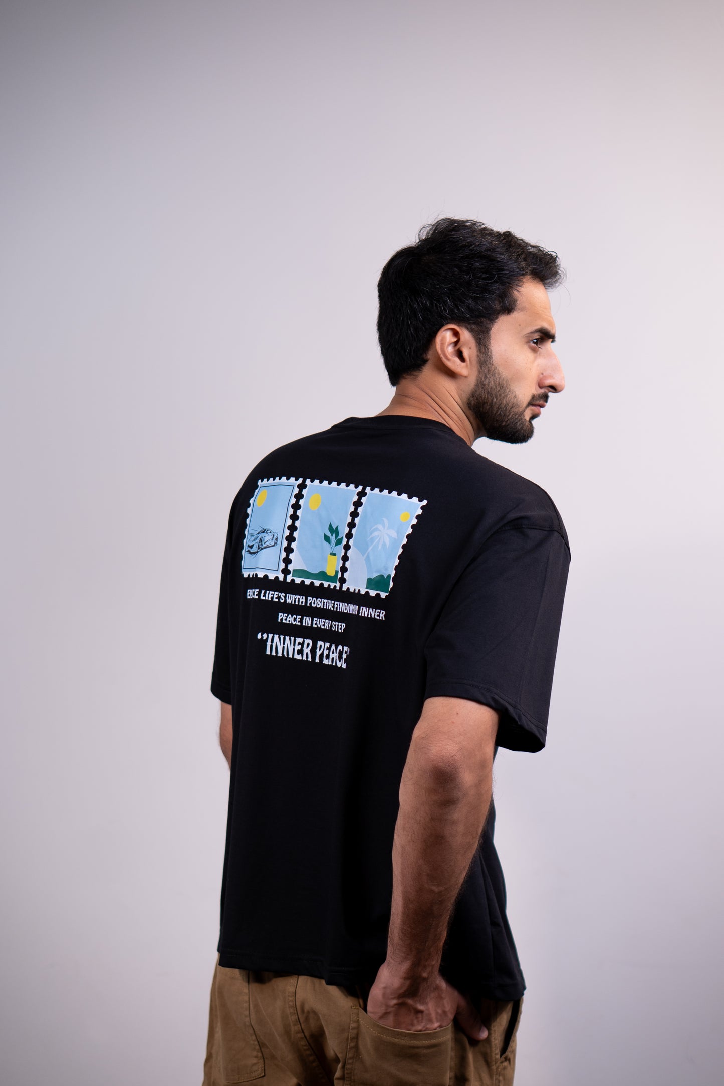 Inner Peace Drop shoulder T-SHIRT