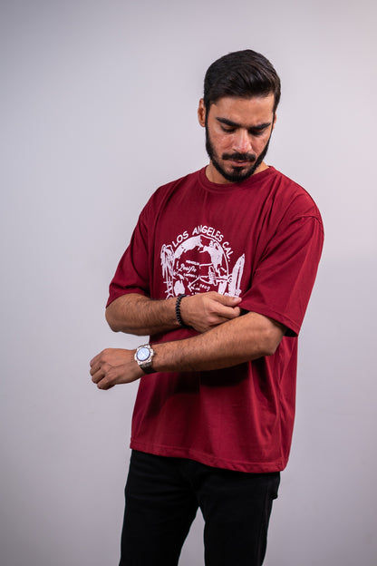 Los Angeles Drop shoulder T-SHIRT
