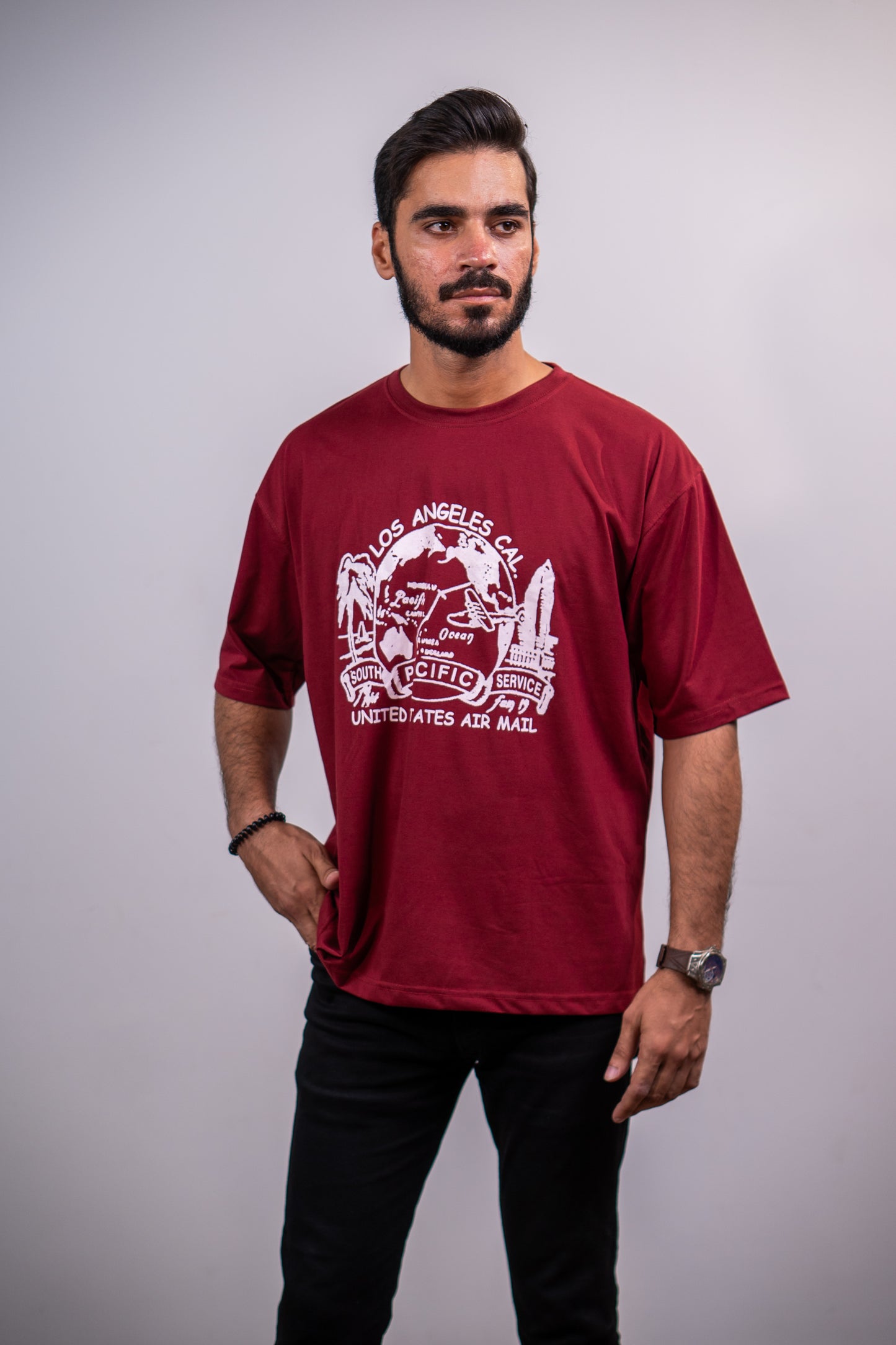 Los Angeles Drop shoulder T-SHIRT