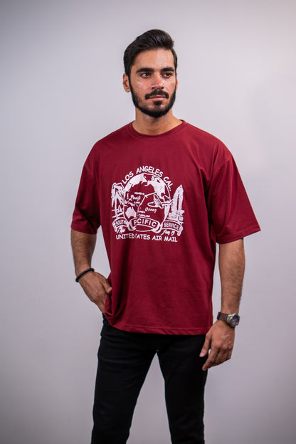 Los Angeles Drop shoulder T-SHIRT