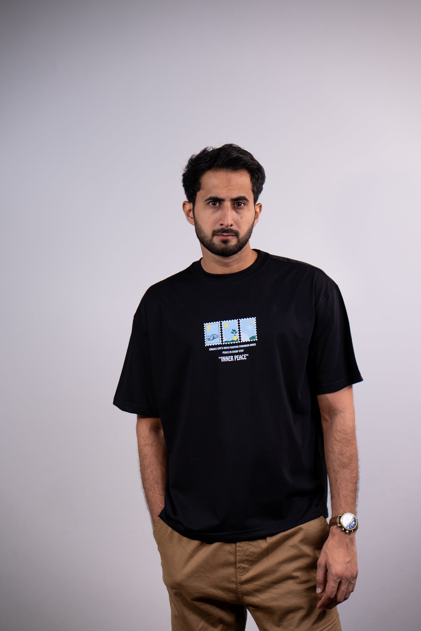 Inner Peace Drop shoulder T-SHIRT