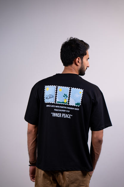 Inner Peace Drop shoulder T-SHIRT