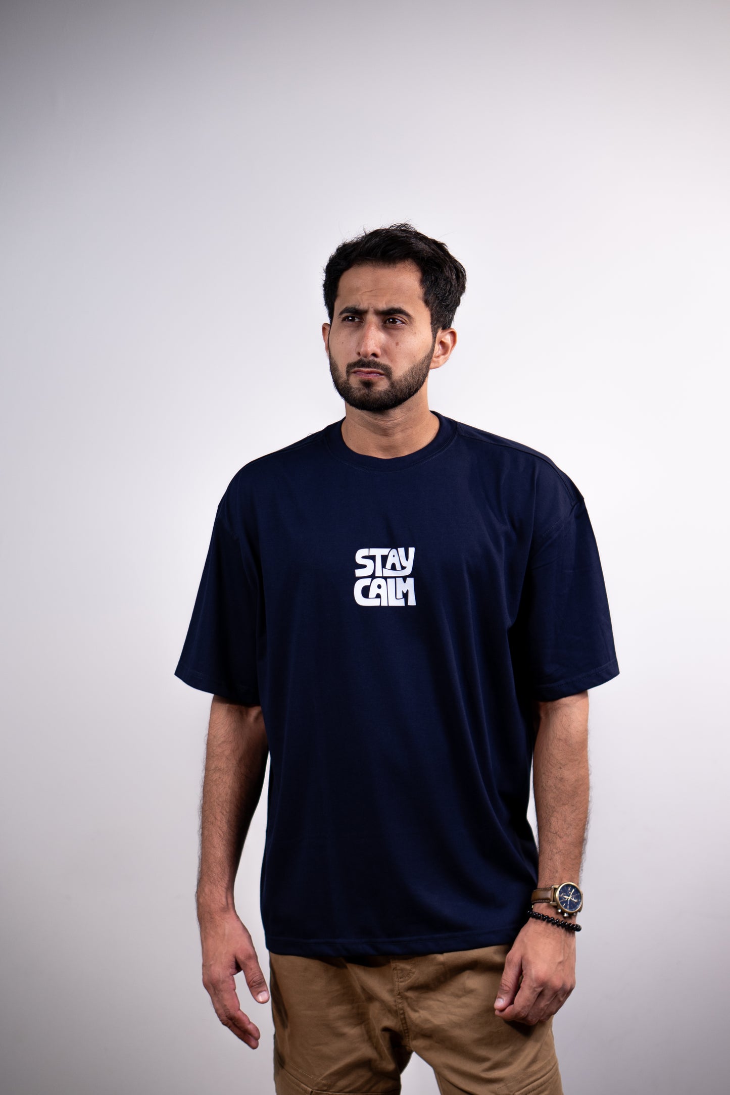 Stay Calm Drop shoulder T-SHIRT
