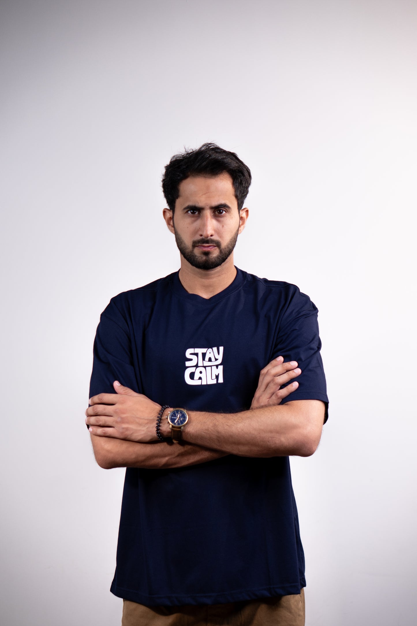 Stay Calm Drop shoulder T-SHIRT
