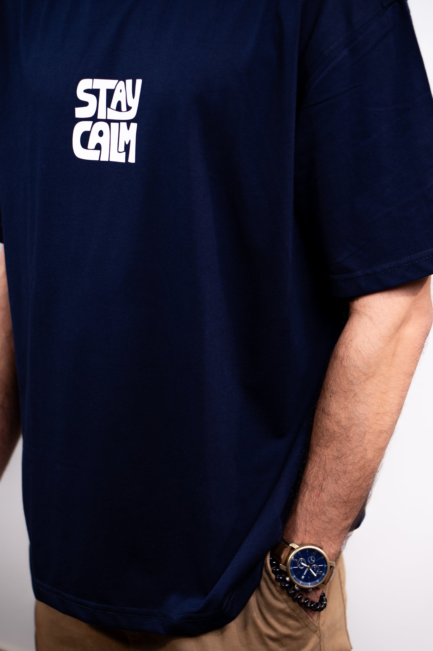 Stay Calm Drop shoulder T-SHIRT