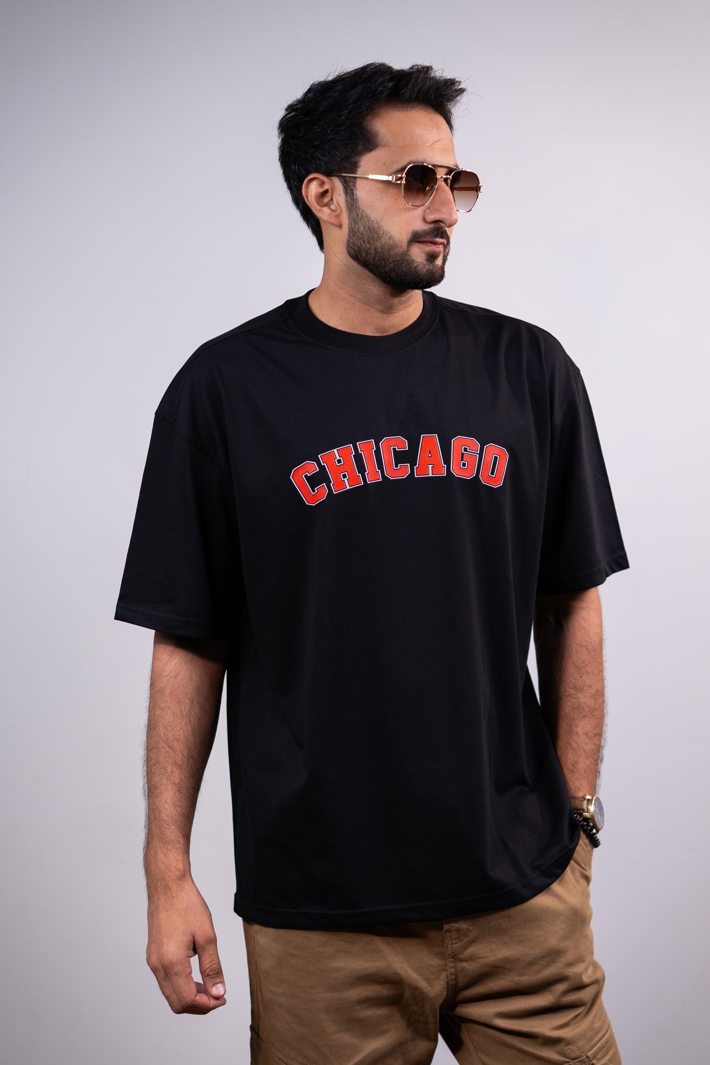 Chicago Drop shoulder T-SHIRT