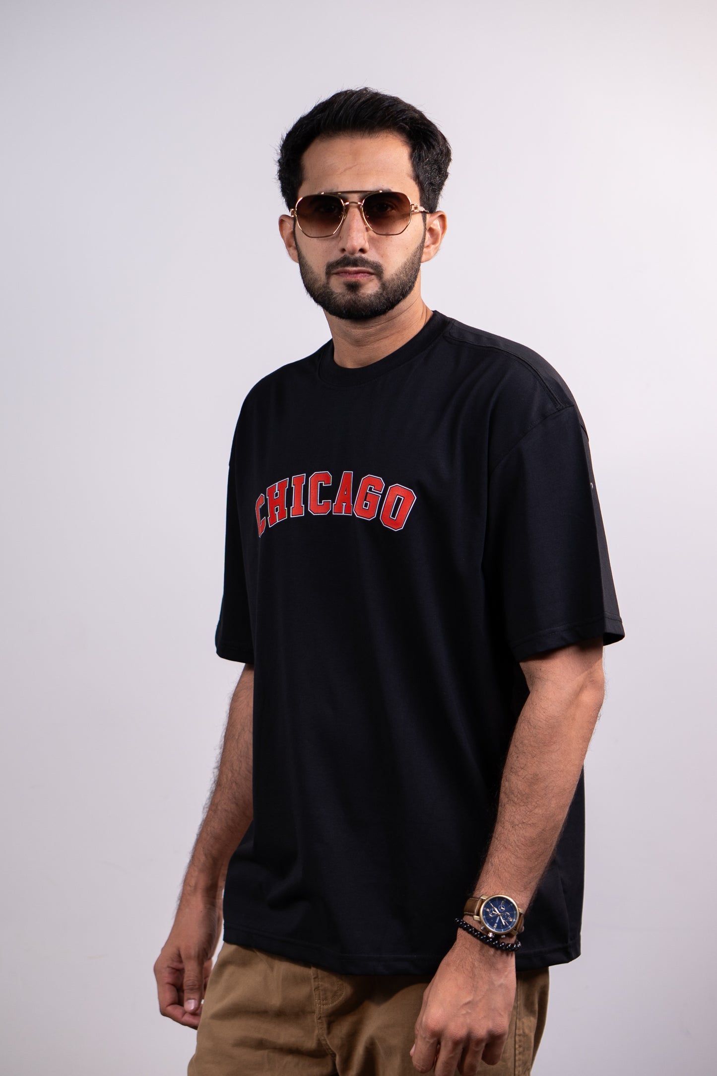 Chicago Drop shoulder T-SHIRT