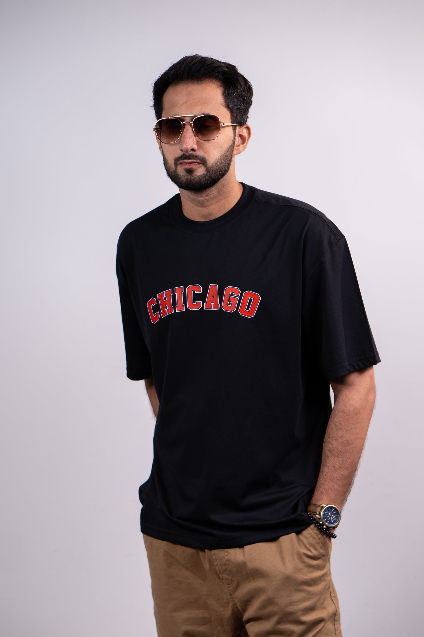 Chicago Drop shoulder T-SHIRT