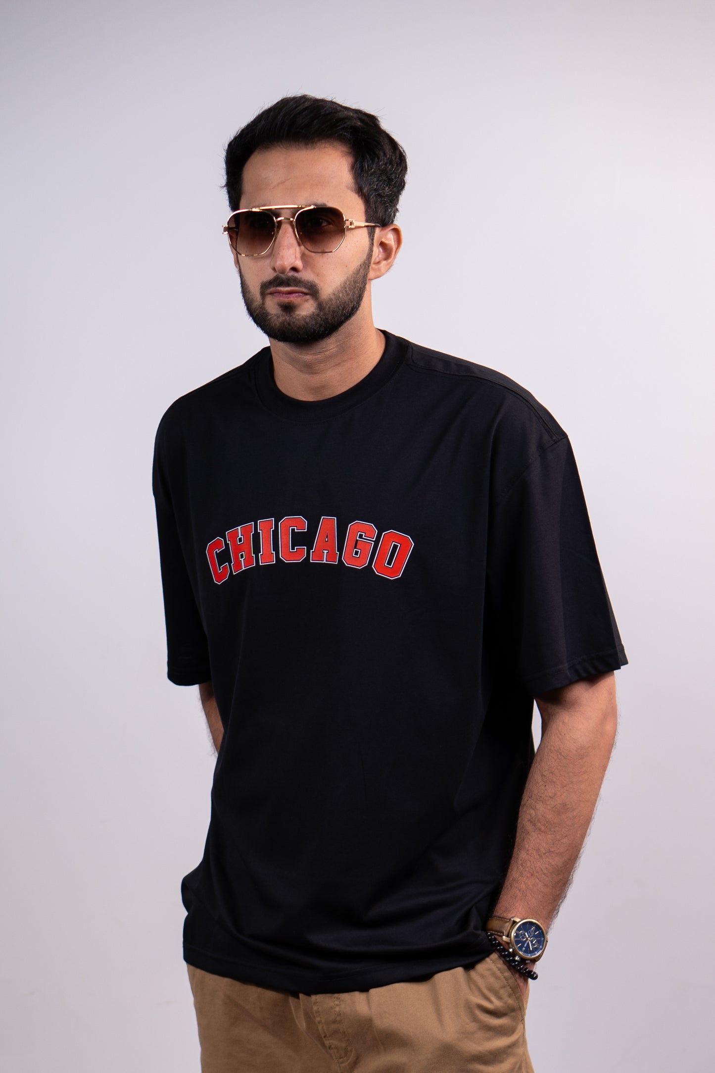 Chicago Drop shoulder T-SHIRT