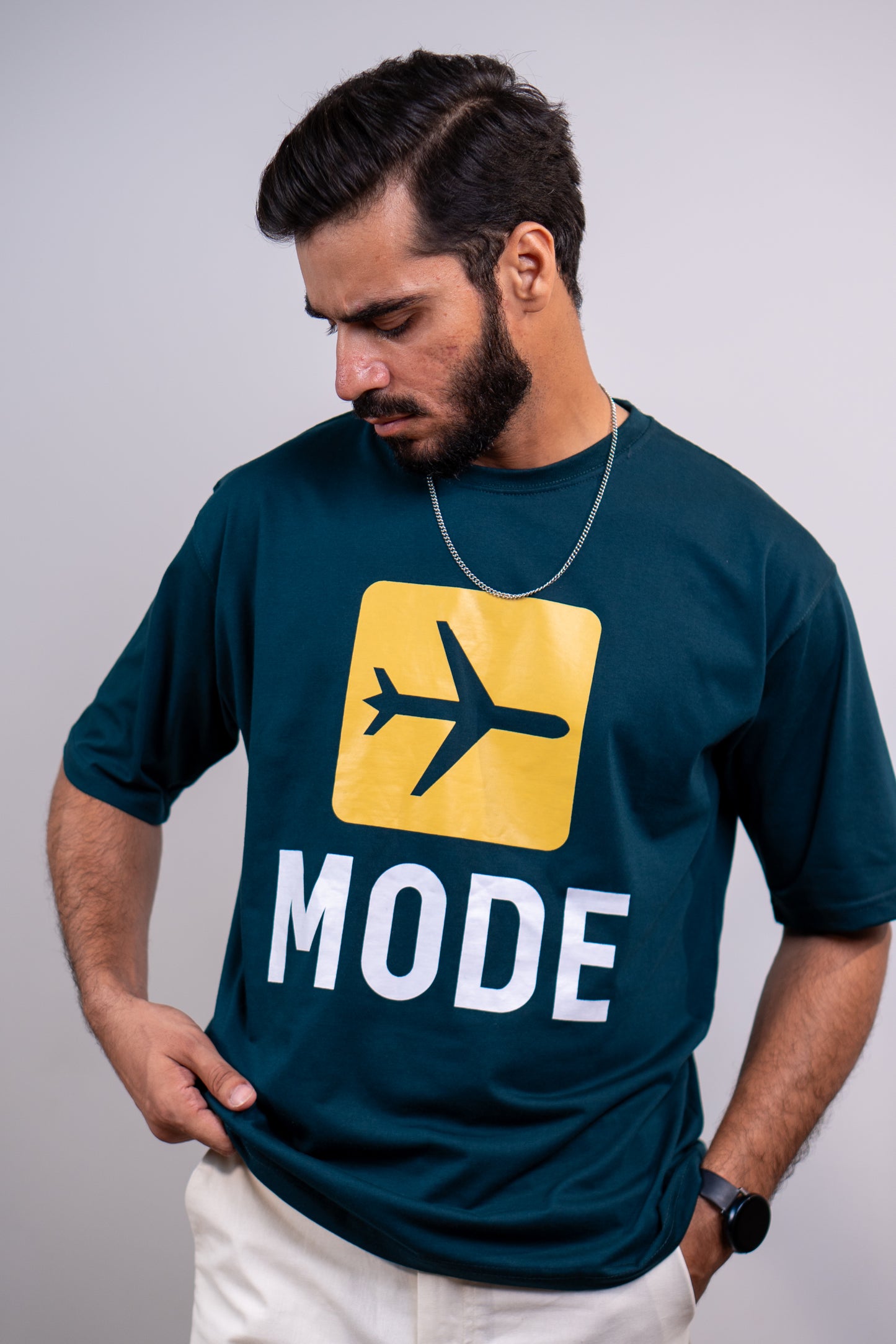 Airplane Mode Drop Shoulder T-Shirt